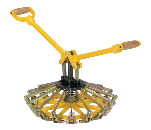 Vista 2 de Vestil PLC-5 Herramienta de cierre de tapa de cubo de acero para cubo de 5 galones amarillo