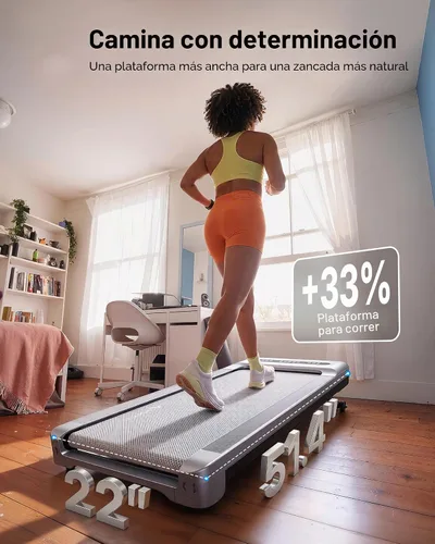 Vista 6 de MERACH UltraWalk W60 Walking Pad Treadmill with 12% Auto Incline, Under Desk Walking Pad 400lb Capacity, Max 3.5HP Heavy Duty Walking Pad with