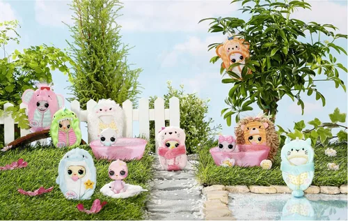 Vista 2 de Baby Born Surprise Pets Serie 3 con 8+ sorpresas, juguete que cambia de color y bañera, multicolor