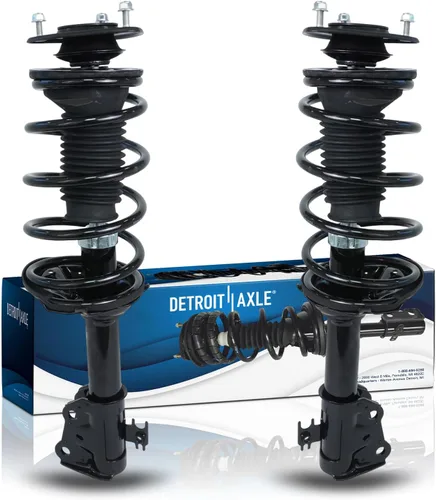 Vista 33 de Detroit Axle - Puntales 4WD para Ford Expedition Lincoln Navigator 1997-2002, 4 puntales completos con muelle helicoidal delantero trasero 1998 1999