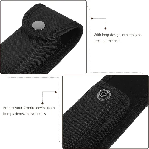 Vista 10 de UPKOCH 2 fundas plegables de nailon para cuchillos, práctica funda de transporte para cuchillos plegables de 5 a 7 pulgadas con ajuste ajustable