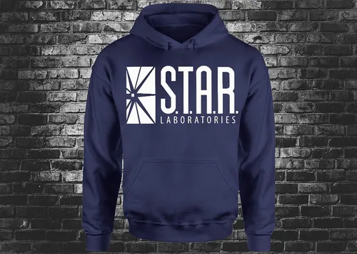 Vista 4 de fresh tees Star Laboratories S.T.A.R. LABS Sudadera con capucha