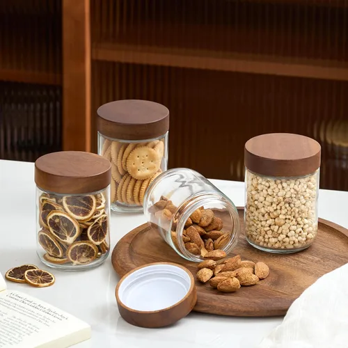 Vista 7 de Danmu - Recipientes de avena con tapas de 16 onzas, tarros de vidrio