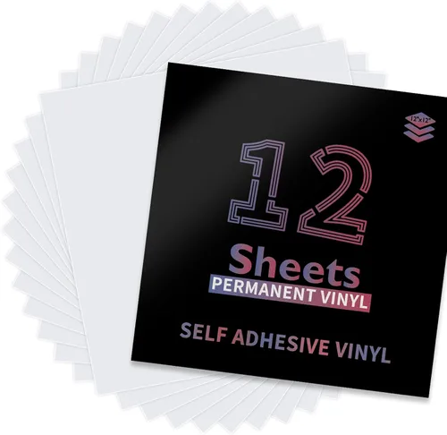Vista 30 de Lya Vinyl - Paquete de 10 hojas de vinilo adhesivo permanente cepillado autoadhesivo, hojas para decoración del hogar, tazas, vasos, ventanas