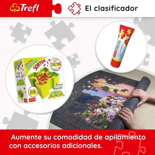 Vista 7 de Trefl Lake Como, Italia - Rompecabezas de 500 piezas con impresión roja de 19 x 13 pulgadas, rompecabezas de bricolaje, diversión creativa