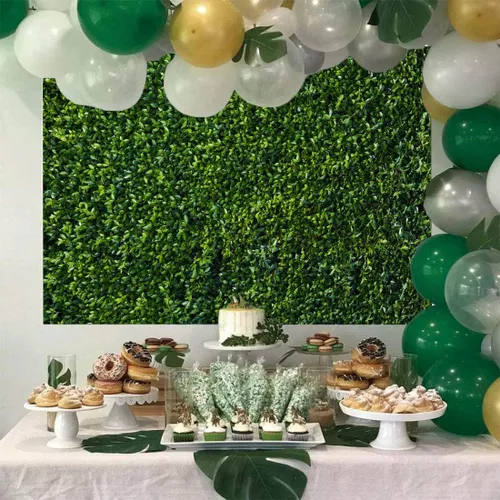 Vista 5 de Art Studio Fondos de fotografía de hojas verdes, primavera, naturaleza, safari, decoración de fiesta, al aire libre, recién nacido, baby shower