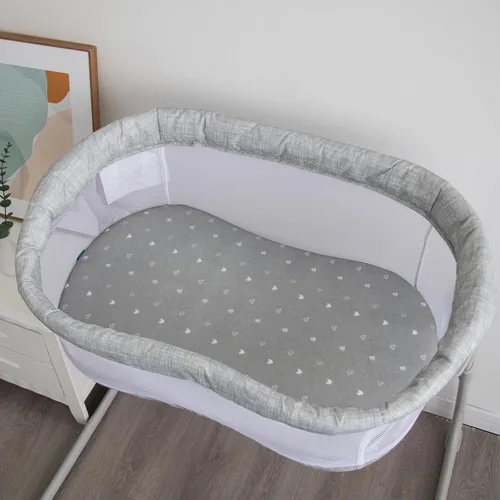 Vista 6 de Almohadilla para moisés de 18 x 30 pulgadas, compatible con Halo Bassinest Swivel, Flex, Glide, Premiere & Luxe Series Sleeper, espuma suave