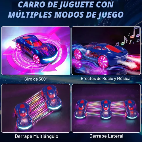 Vista 4 de Coche de acrobacias RC con detección de gestos, auto de control remoto 4WD 1-azul