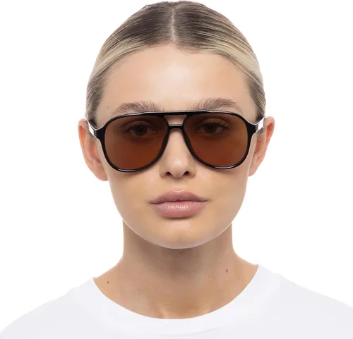 Vista 4 de ADE WU Gafas de sol de aviador de diseño de gran tamaño de moda retro 70s gafas de sol de piloto