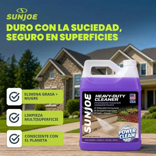 Vista 3 de Sun Joe SPX-APC1G, limpiador a presión multipropósito + desengrasante, 1 galón