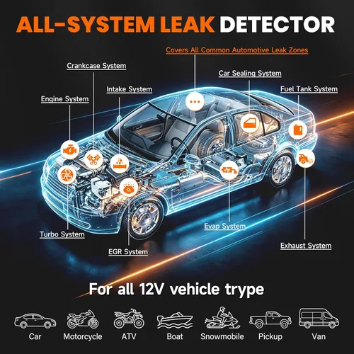 Vista 2 de ANCEL Máquina automotriz del humo S3000, probador del escape del vacío