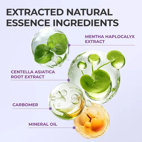 Vista 5 de Gel refrescante calmante para el cuidado de la piel anal, crema para hemorroides para picazón, hinchazón, ardor y alivio de molestias, tubo de 0.7