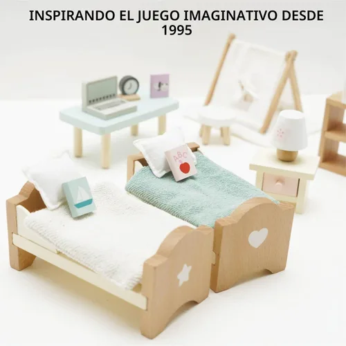 Vista 5 de Le Toy Van Dollhouse - Muebles para muñecas y Accesorios, Baño Sugar Plum
