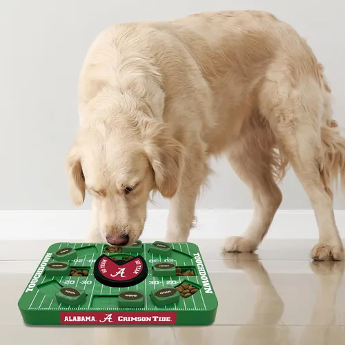 Vista 3 de Pets First NCAA Alabama Juguete de Rompecabezas Grande, Juguete de Tratamiento de Rompecabezas para Perros, Nuevo Tamaño Grande, Juguete Interactivo