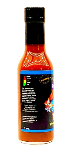 Vista 2 de Wicked Tickle Defibrillator Chipotle Ghost Pepper Salsa picante de calor extremo