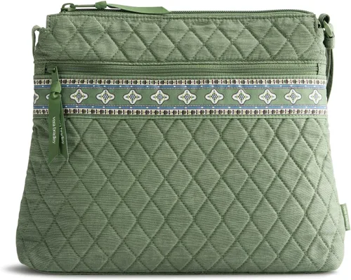 Vista 20 de Vera Bradley Bolso cruzado hipster de algodón de primera calidad con cremallera original para mujer Moonless Night
