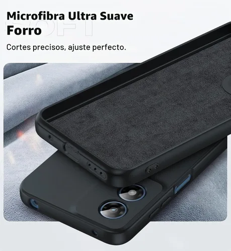 Vista 3 de LeYi Funda para Motorola Moto G Play 4G 2024: Funda para Moto G Play 4G 2024 con funda delgada y antiarañazos, silicona líquida a prueba de golpes