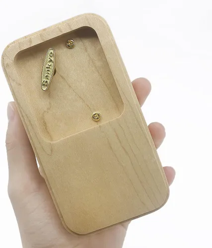 Vista 3 de SOFTALK Joyero de madera vintage para anillos musicales, regalos para propuestas, compromiso, boda, Navidad, cumpleaños, día de San Valentín