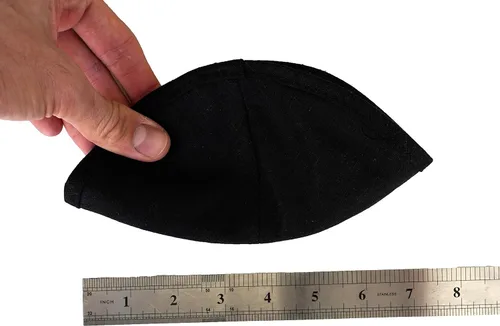 Vista 5 de Sombrero kipá de lino para hombres y niños, hermoso, transpirable, cómodo, suave, Yamaka Kippa - para celebrar