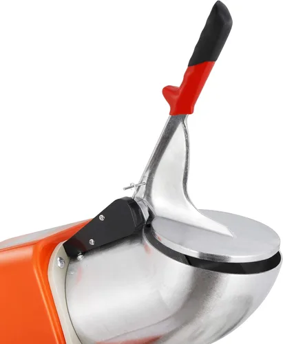 Vista 3 de Máquina de afeitar de hielo eléctrica de 300 W y máquina de cono de nieve Máquina de afeitar de hielo Trituradora de hielo 143 libras (naranja)