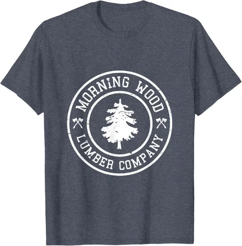 Vista 28 de Camiseta de madera de la mañana cómica Lumber Company Tee T-Shirt Negro