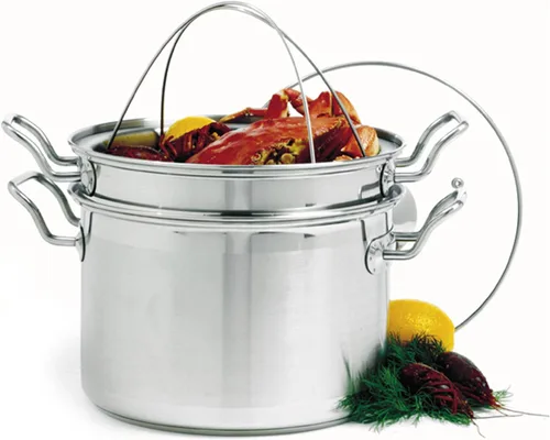 Vista 4 de Norpro8-Quart Corona Steamer Cocina de acero inoxidable 4piezas