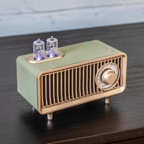 Vista 6 de Crosley CR3043A-MT Milton Radio FM recargable portátil con receptor Bluetooth y reproducción USB, menta FM Radio, Bluetooth In, Up to 20 Hours of