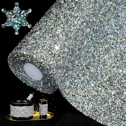 Vista 20 de Adhesivo con diamantes de imitación para decoración del hogar, calcomanías autoadhesivas para decoración de autos y manualidades