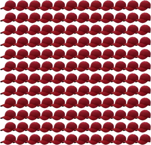 Vista 43 de Falari - 24/144 unidades de gorra de béisbol unisex, lisa y de tamaño ajustable, venta al por mayor Paquete de 144 verde militar