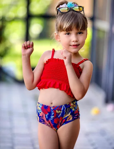 Vista 2 de Arshiner Traje de baño de 2 piezas para niñas