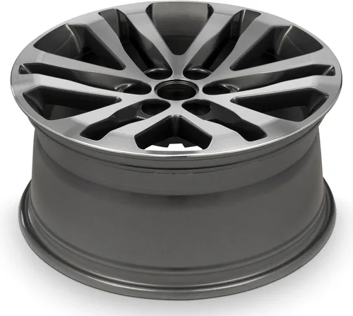 Vista 3 de Para GMC Canyon 2020 de aleación gris mecanizada de 18 pulgadas, llanta original OEM, rueda de camión lista para carretera