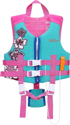 Vista 13 de MoKo Swimming Vest for Kids 20-30-50-77 lbs, Children Swim Vests Water Activity Equipment Cute Pattern Watersports Swimming Device for Toddlers Boys