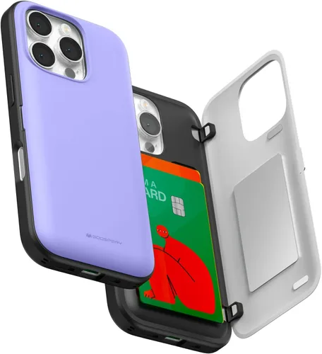 Vista 84 de GOOSPERY Parachoques magnético para puerta compatible con iPhone 15, funda con tarjetero, cartera con cierre magnético automático, protector de Azul