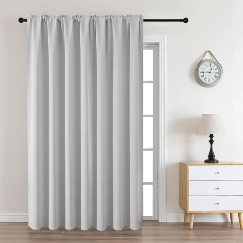 Vista 39 de CUCRAF - Cortinas opacas beige de 45 pulgadas, juego de 2 paneles con bolsillo para barra, cortinas para oscurecer dormitorios y sala de estar