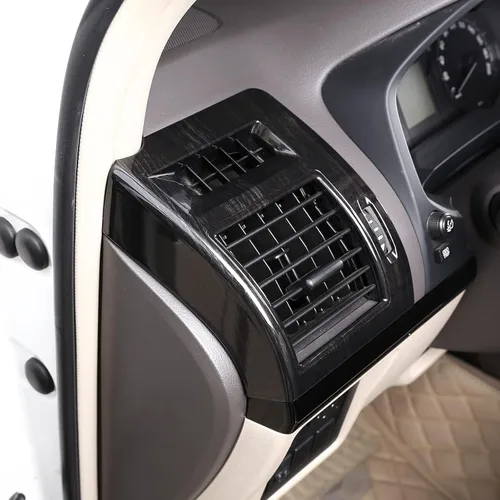 Vista 5 de Compatible con Toyot@Land Cruiser Prado FJ150 150 2010 2011 2012 2013 2014 2015 2016 2017 2018 2019 ABS consola lateral de aire acondicionado Fibras