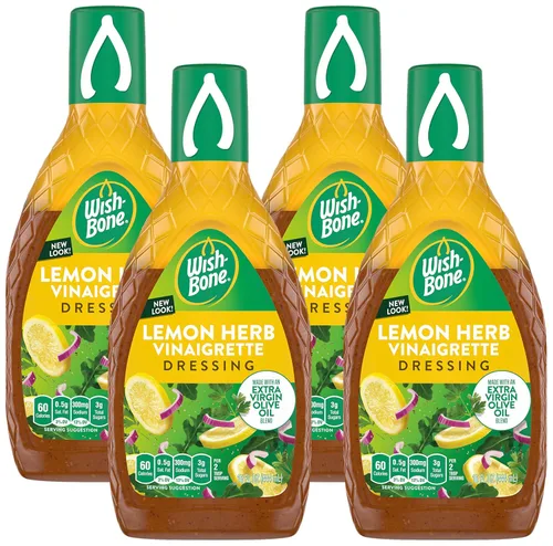 Vista 12 de Aderezo de vinagreta de mezcla de aceite de aguacate con hierbas de jardín Wish-Bone, 15 fl oz