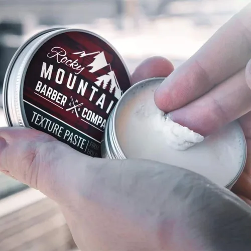 Vista 7 de Rocky Mountain Barber Company Pasta de cabello para hombres – Pasta de peinado con fijación flexible ligera y firme para todos los estilos