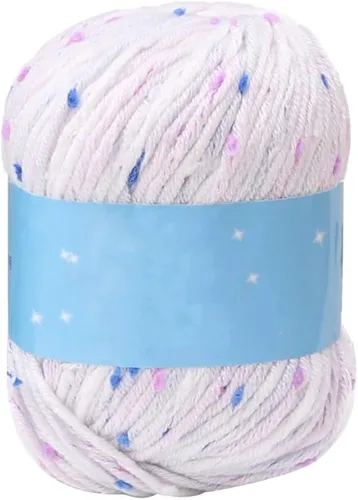 Vista 11 de Hilo de coser para tejer con puntos de 1.76 oz, bufanda, suéter, sombrero, ganchillo artesanal, hilo de lana elegante, simple, suave y cómodo