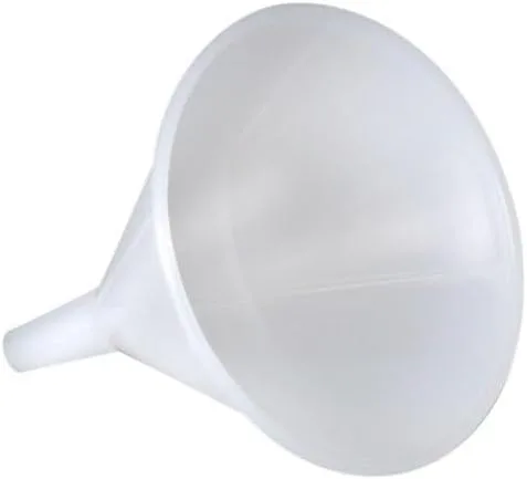 Vista 5 de Soro Essentials - Embudo de plástico de 8 onzas de ancho de 4 pulgadas de ancho, color blanco- Embudo de cocina para llenar botellas, frascos