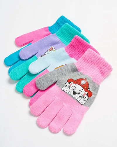 Vista 3 de Nickelodeon Guantes de esquí de Paw Patrol para niñas - Marshall, Chase, guantes de esquí de Rubble (2-7)