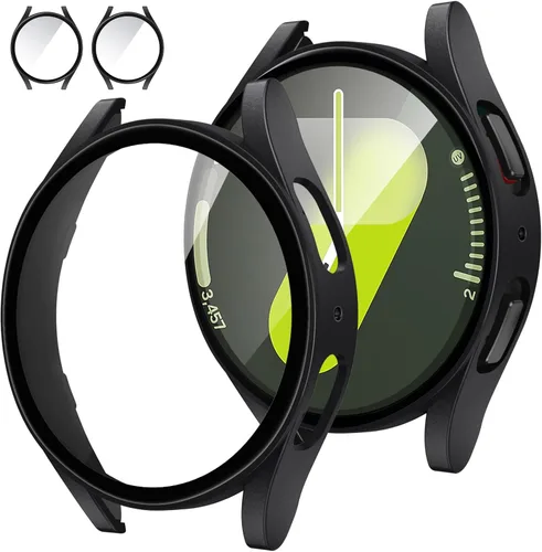 Vista 26 de Tensea [Paquete de 2]: Funda protectora de pantalla para Samsung Galaxy Watch FE 2024/5 2022/4 2021, accesorios de 1.57 pulgadas, cubierta