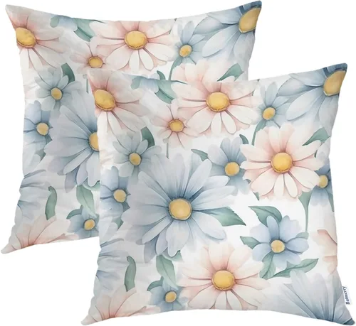 Vista 34 de Batmerry Fundas de almohada decorativas con estampado digital de hojas verdes y gatos negros con estampado digital para sofá, cama, cremallera