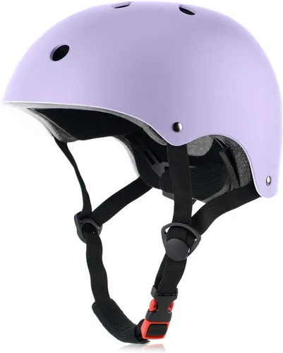Vista 19 de Casco de bicicleta para niños, ajustable y para múltiples deportes, desde niños pequeños hasta jóvenes, 3 tallas Negro