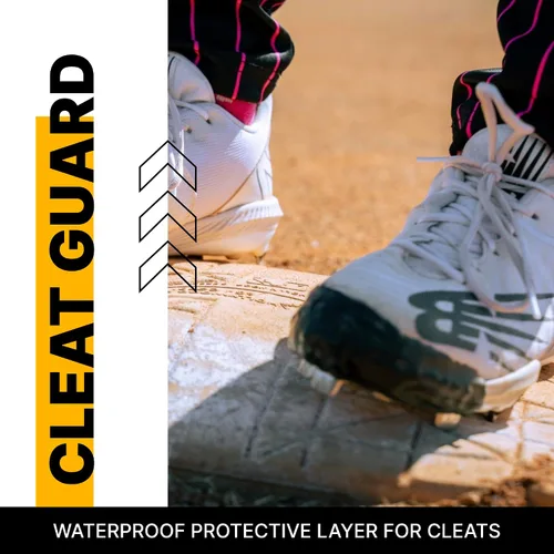 Vista 2 de Pro Cleat Saver Adhesive, Softball & Baseball Cleat Cover Toe Protectors Shoes & Cleats - Waterproof Protective Layer & Shoe