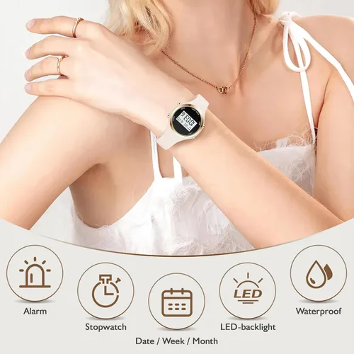 Vista 5 de Reloj XCZAP Deportivo al Aire Libre con Alarma, Resistente al Agua 5 Bar, LED, Digital