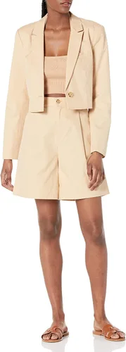 Vista 3 de The Drop Karina Blazer Corto Cuadrado para Mujer