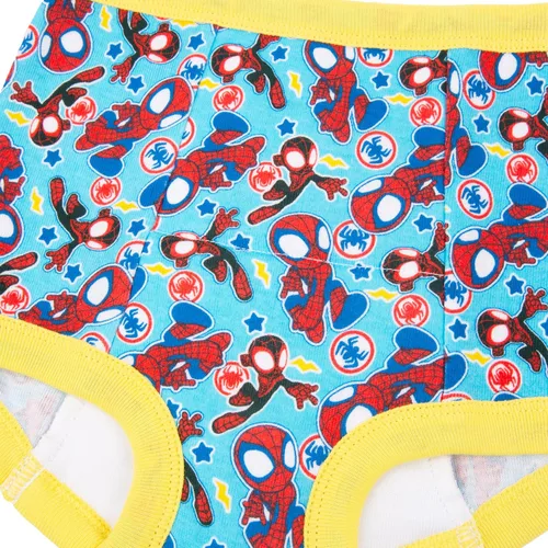 Vista 5 de Spiderman Boys' Superhero 7pk-10pk Potty Training Pants With Success Chart & Stickers With Spiderman, Hulk & More Sizes 18m, 2t, 3t, 4t
