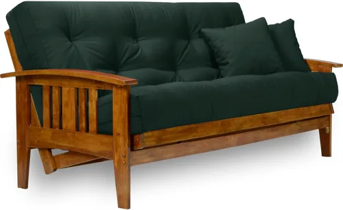 Vista 14 de sofá cama estilo westfield - Tamaño queen, colchón de 8 pulgadas, Madera Noble