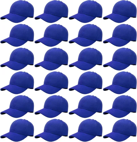 Vista 34 de Falari - 24/144 unidades de gorra de béisbol unisex, lisa y de tamaño ajustable, venta al por mayor Paquete de 144 verde militar