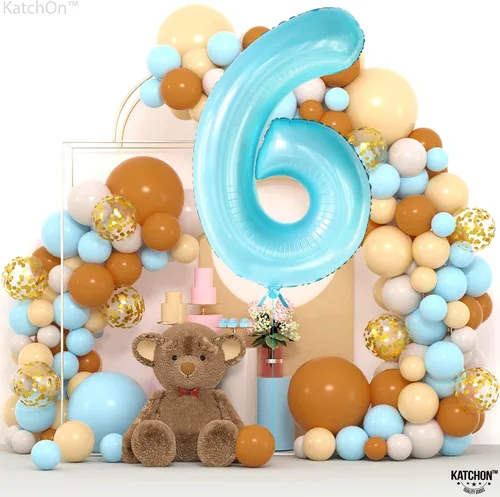 Vista 195 de KatchOn Globo negro del número 1 de 40 pulgadas, globo de feliz cumpleaños Large Mylar Number One Balloon for 1st Birthday Decorations, Foil